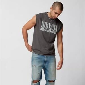NWT URBAN OUTFITTERS Nirvana Nevermind Muscle Tee Gray (Medium)